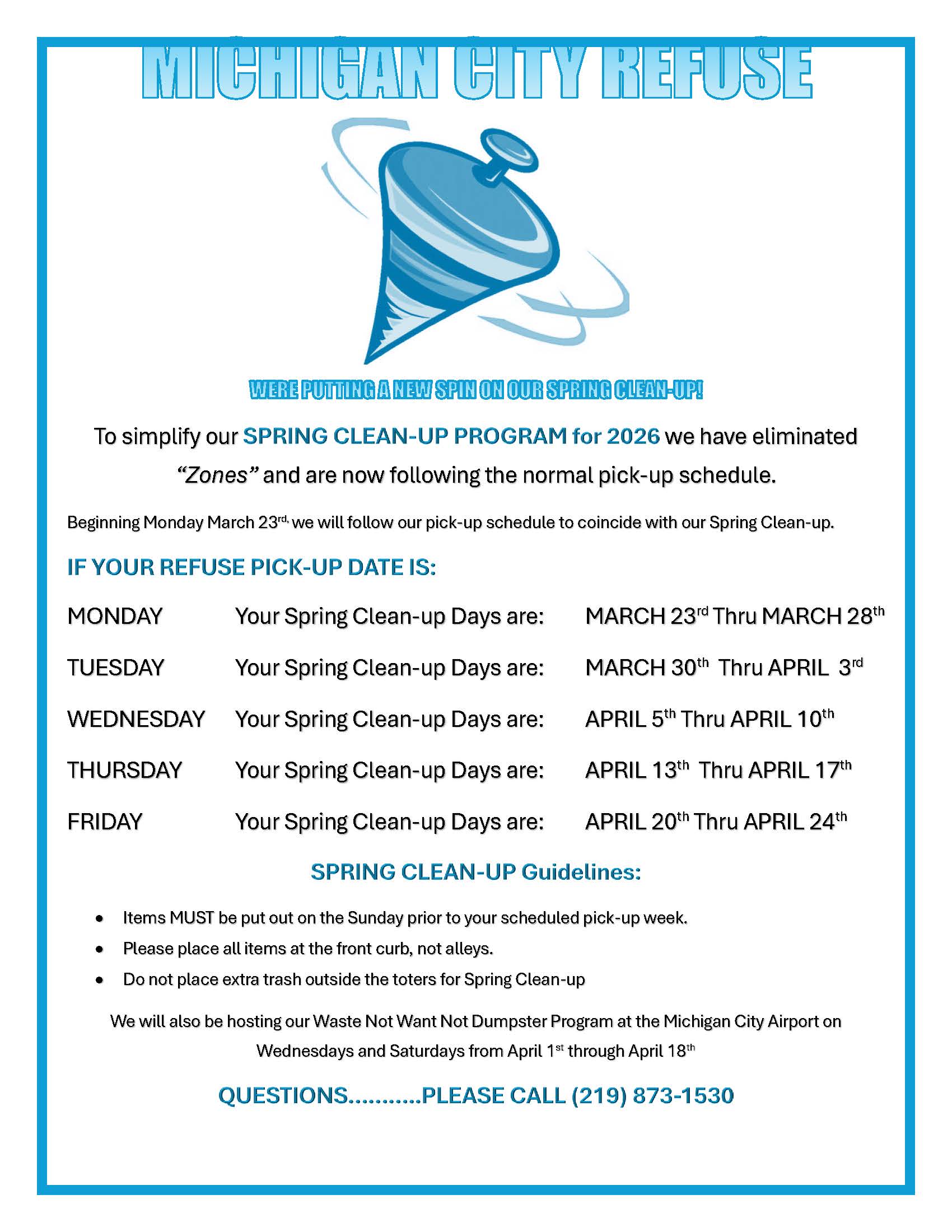 SPRING CLEAN-UP 2026